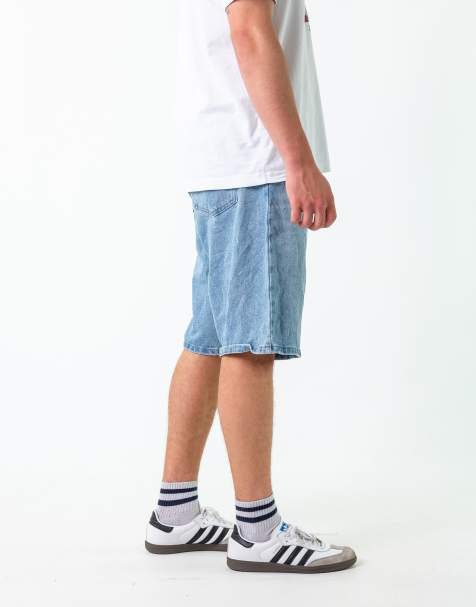 Vintage Wrangler 40" Denim Jorts Shorts Light Blue - view 1