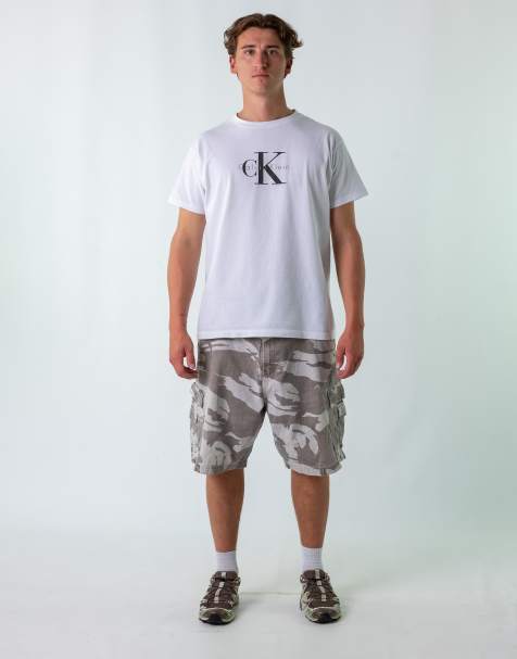 Vintage Wrangler 40" Woven Cargo Shorts Light Grey - view 1