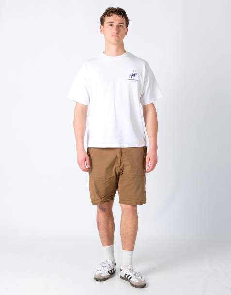 Vintage Wrangler 40x20 Canvas Cargo Shorts Brown - view 1