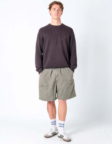 Vintage Wrangler 40x20 Canvas Cargo Shorts Khaki Green - view 1