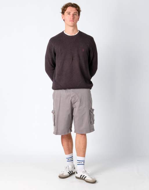Vintage Wrangler 40x22 Canvas Cargo Shorts Charcoal Grey