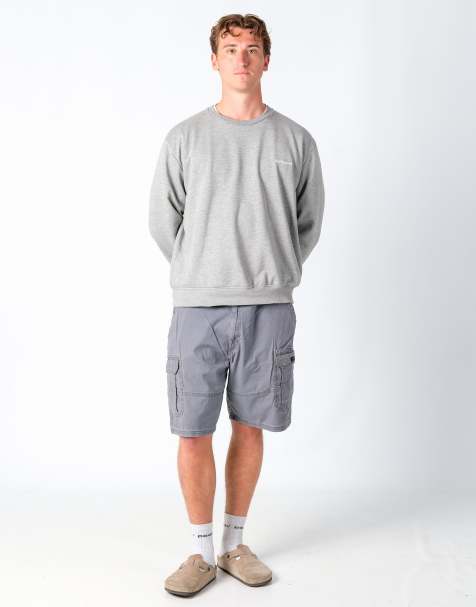 Vintage Wrangler 40x22 Canvas Cargo Shorts Grey - view 1