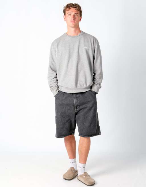 Vintage Wrangler 40x23 Denim Carpenter Baggy Jorts Shorts Black