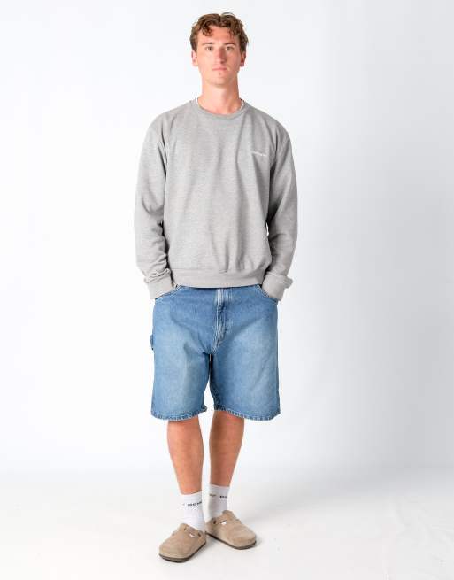 Vintage Wrangler 40x23 Denim Carpenter Baggy Jorts Shorts Blue