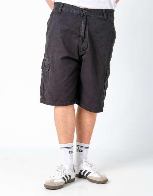 Vintage Wrangler 40x24 Canvas Cargo Shorts Black