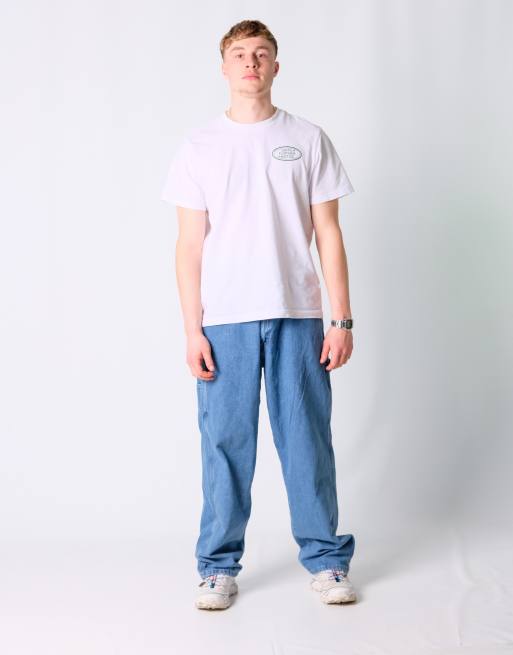 Vintage Wrangler 40x34 Denim Carpenter Baggy Jeans Blue