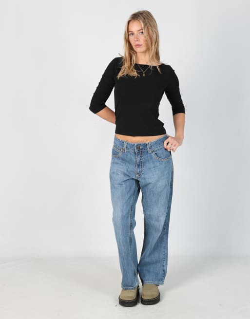 Vintage Wrangler bootcut 28x50 denim jeans in blue