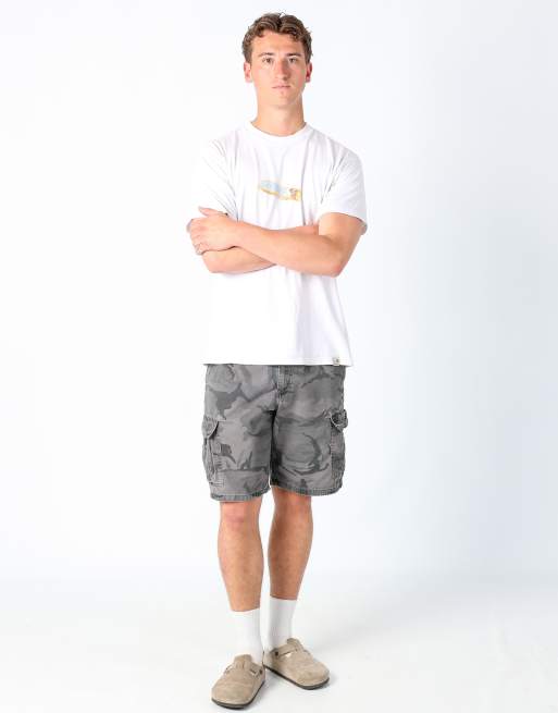 Vintage Wrangler camo 32x30 canvas cargo shorts in charcoal grey