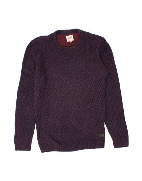 Vintage Wrangler Crew Neck Jumper Sweater Large In Purple Flecked Classic - view 1