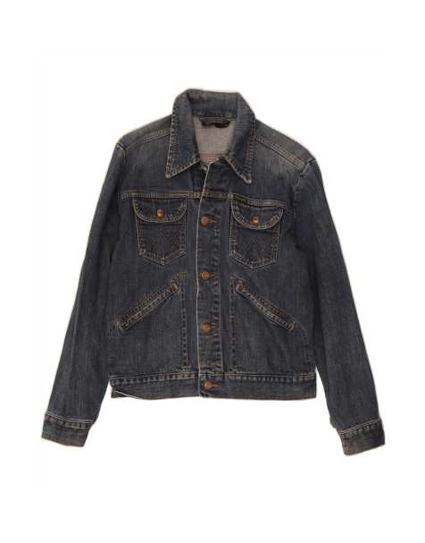 Vintage Wrangler Denim Jacket UK 14 Medium In Blue - view 1