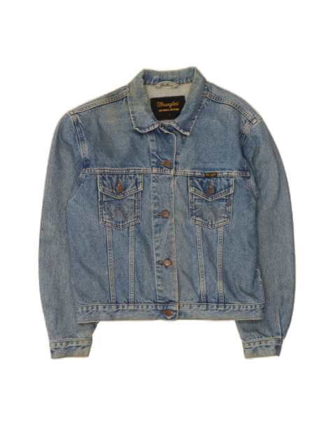 Vintage Wrangler Denim Jacket UK 16 Large In Blue - view 1