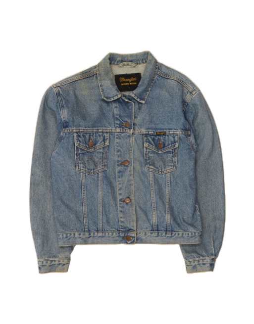 Vintage Wrangler Denim Jacket UK 16 Large In Blue