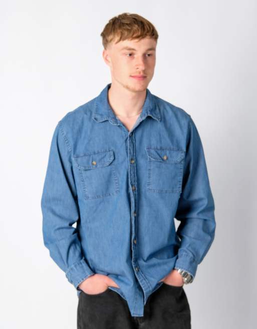 Vintage Wrangler l long sleeve shirt blue