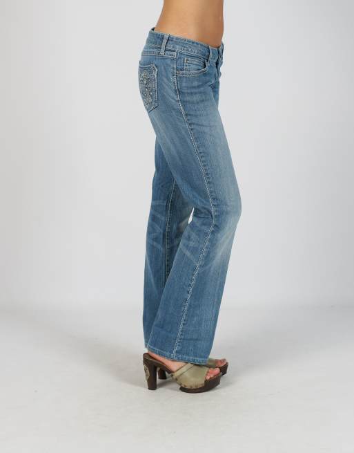 Vintage Wrangler M bootcut jeans in blue, 2 of 4