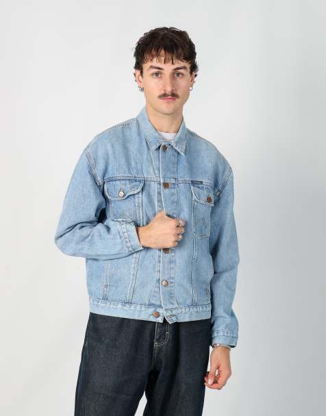 Vintage Wrangler m denim jacket in light blue - view 1