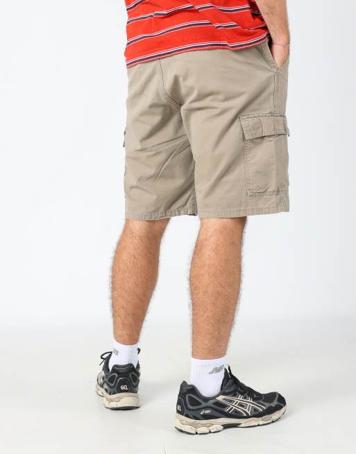 Vintage Wrangler ripstop 33x22 canvas cargo shorts in tan
