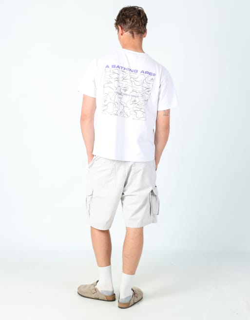 Vintage Wrangler ripstop 36x21 canvas cargo shorts in cream, 3 of 4