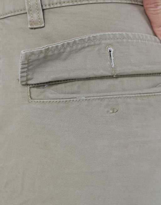 Vintage Wrangler ripstop 36x22 canvas cargo shorts in tan, 4 of 4