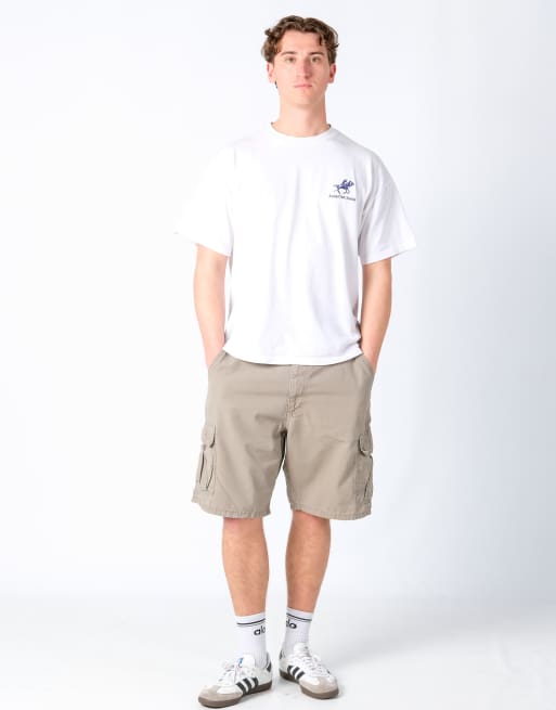 Vintage Wrangler Ripstop 36x22 Canvas Carpenter Baggy Shorts Tan