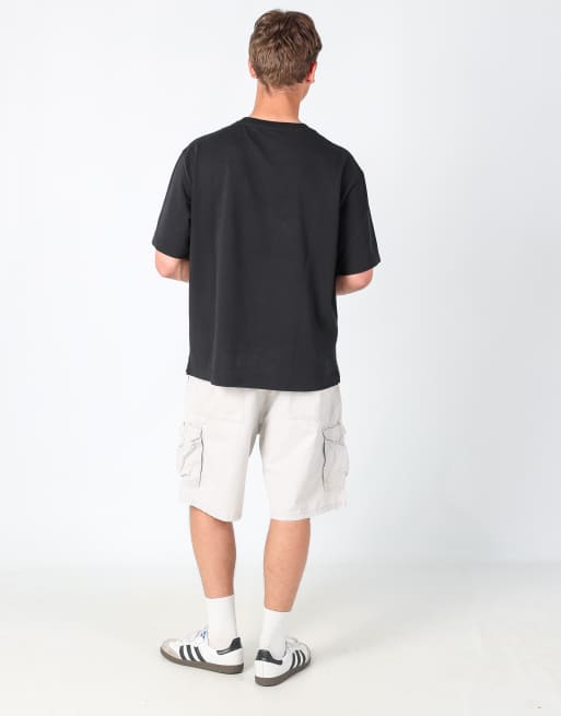 Vintage Wrangler ripstop 38x22 canvas cargo shorts in ivory, 3 of 4