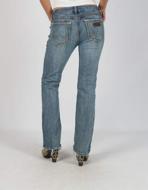 Vintage Wrangler S bootcut jeans in blue, 2 of 4