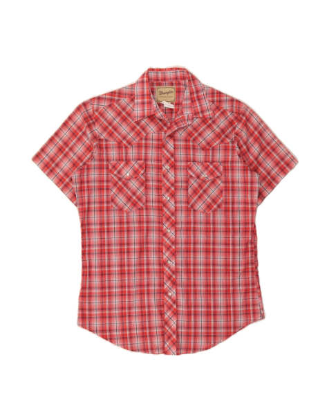 Vintage Wrangler Short Sleeve Shirt Large In Red Check - view 1