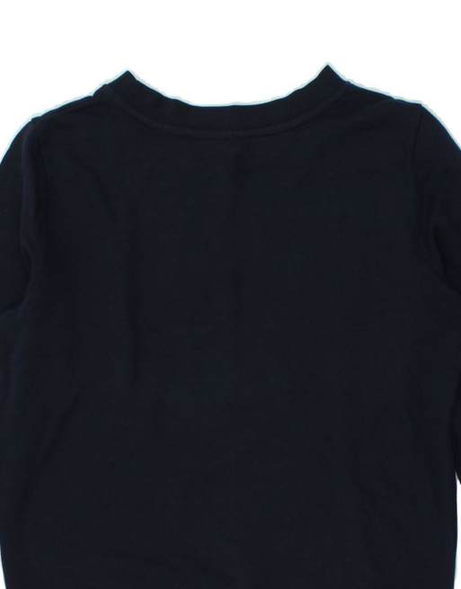 Vintage Wrangler Size S Colourblock Sweatshirt in Navy Blue, 4 of 4