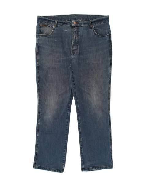 Vintage Wrangler Size W38 L30 Straight Jeans in Blue - view 1