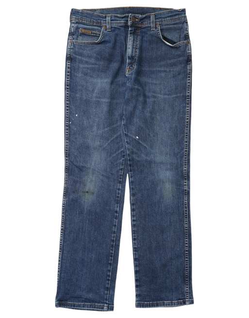 Vintage Wrangler W34 L32 tapered jeans in blue