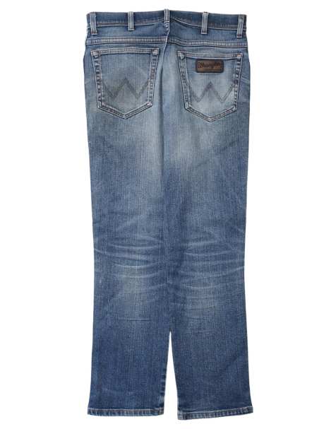 Vintage Wrangler W34 L32 tapered texas jeans in blue - view 1
