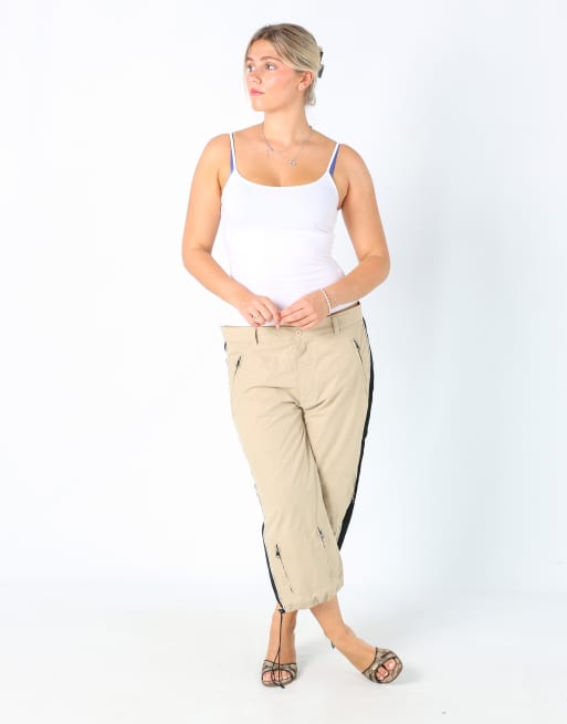 Vintage X-Cape M baggy tech pants in beige