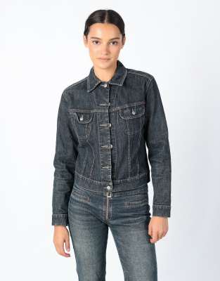 Vintage X-Stone M Denim Jacket Navy Blue