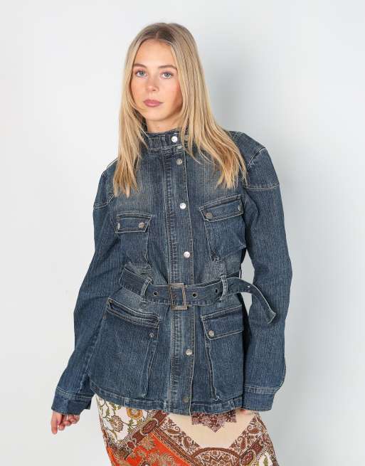 Vintage XFN L denim jacket in blue