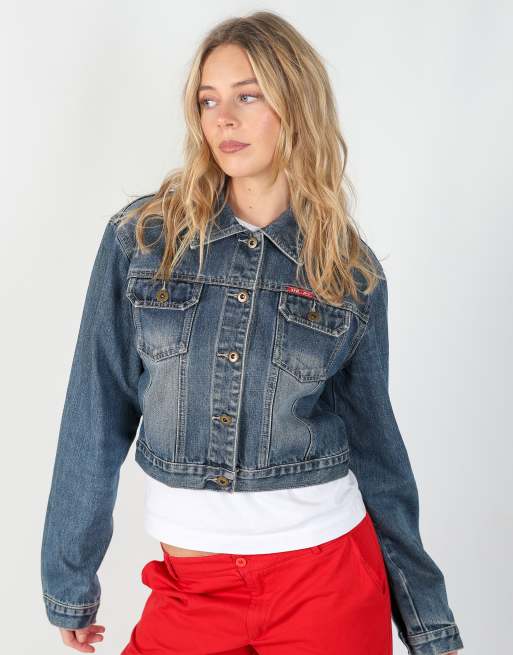 Vintage XFN M denim jacket in blue, 3 of 4