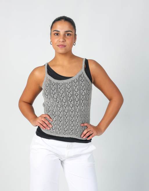 Vintage Xiongfa S cami in grey