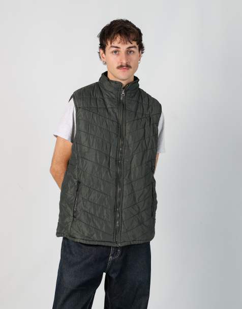 Vintage  xl gilet in dark green - view 1