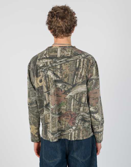 Vintage  xl long sleeve t-shirt in dark green, 3 of 4