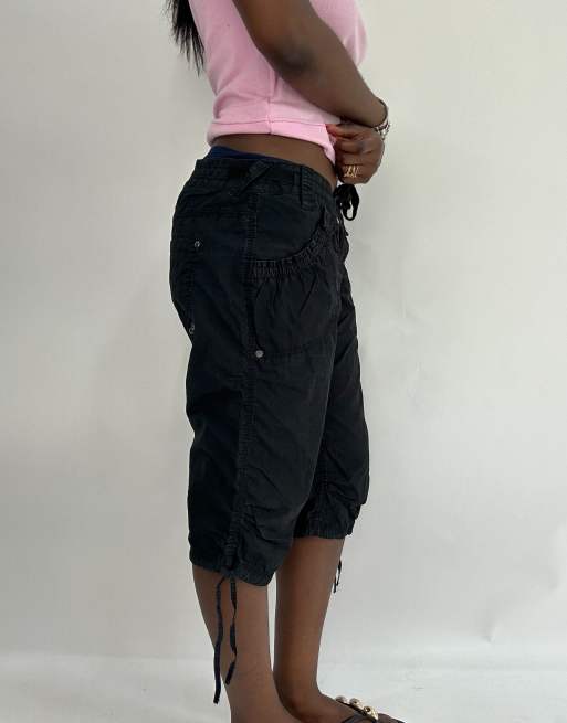 y2k cargo pants BLACK studs SKINS