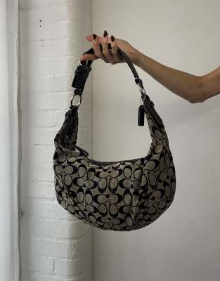 バッグ y2k 00s OLD coach Business bag black Vintage Y2k 00s Coach Handbag – Rokit