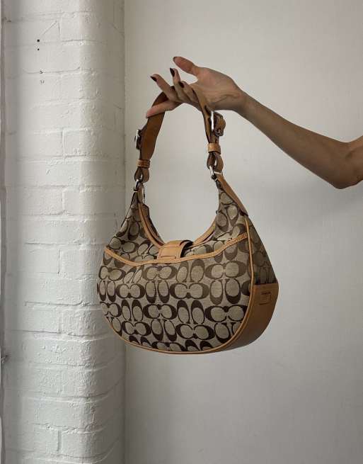 Vintage y2k Coach monogram Soho shoulder bag in brown | ASOS