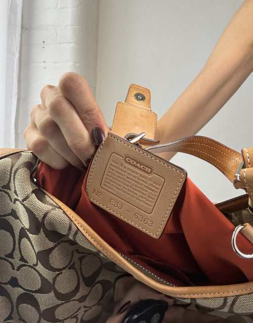 Vintage y2k Coach monogram Soho shoulder bag in brown | ASOS