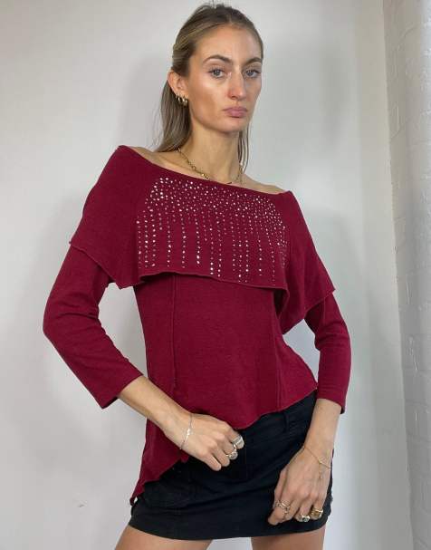 Vintage Y2k Off The Shoulder Jumper - view 1
