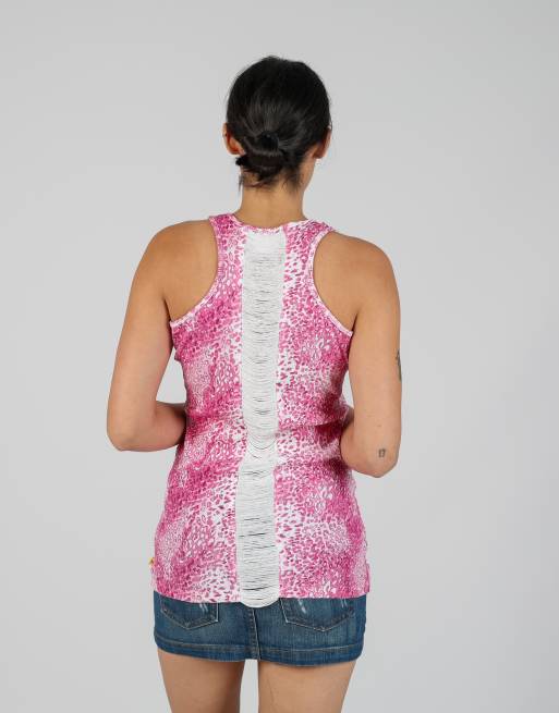 Vintage Yamamay S woven vest in pink, 2 of 4