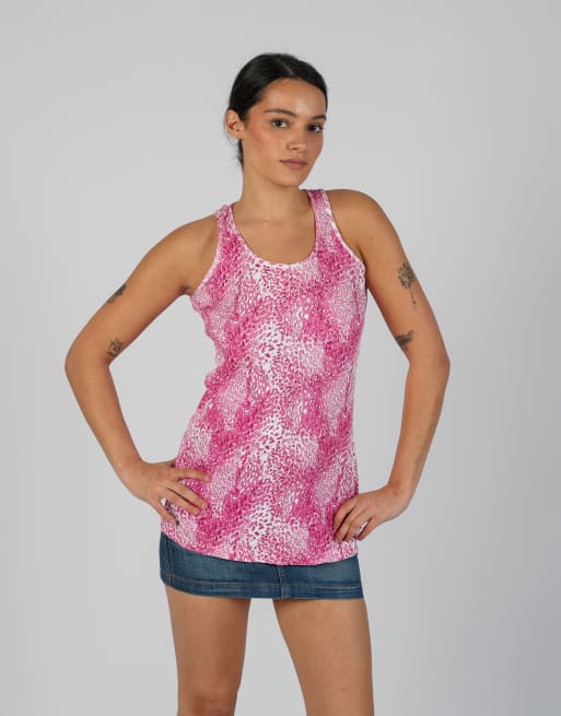 Vintage Yamamay S woven vest in pink, 3 of 4
