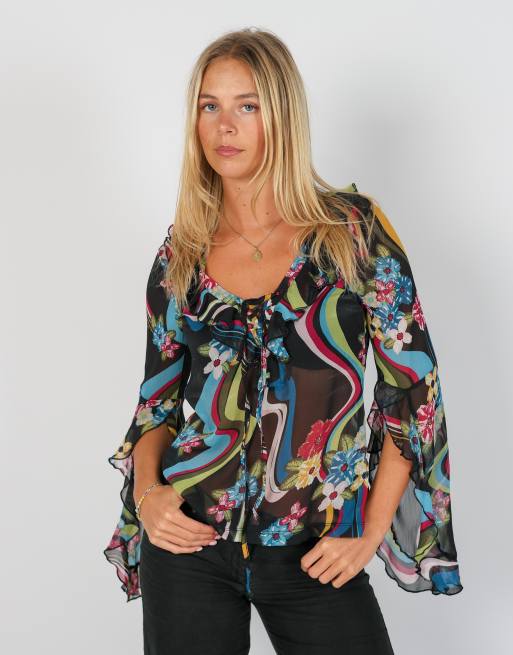 Vintage Yell! S blouse in black