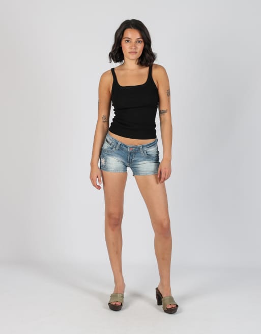 Vintage Yes Zee XS denim shorts in light blue