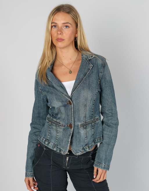 Vintage Yes!Miss S denim jacket in blue