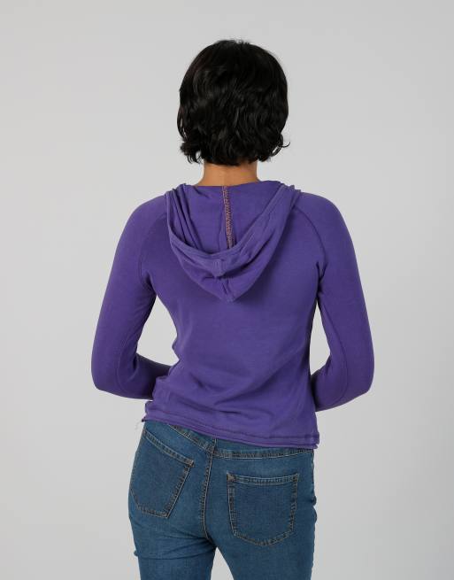 Vintage Yes!Miss S hoodie in purple, 2 of 4