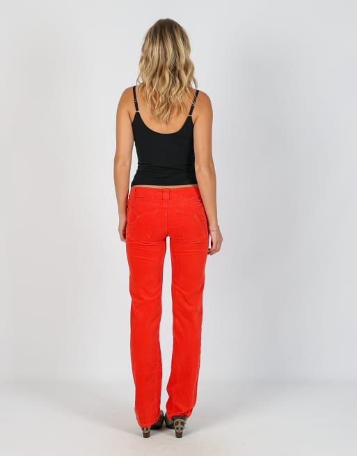 Vintage Yes!Miss S woven trousers in coral, 3 of 4