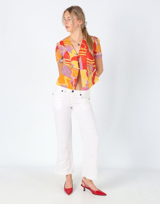 Vintage Yes!Miss S Woven Trousers Ivory